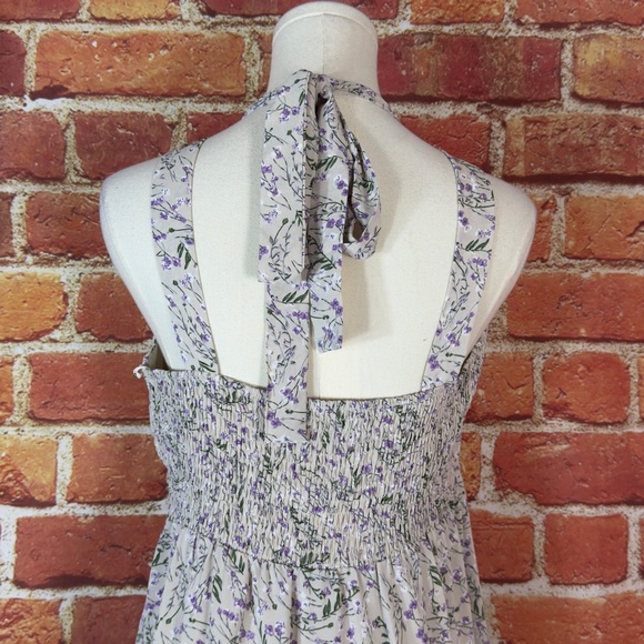 Chelsea28 Lavender Floral Sleeveless Maxi Dress Size Small‎ Flowy NEW - Picture 7 of 16